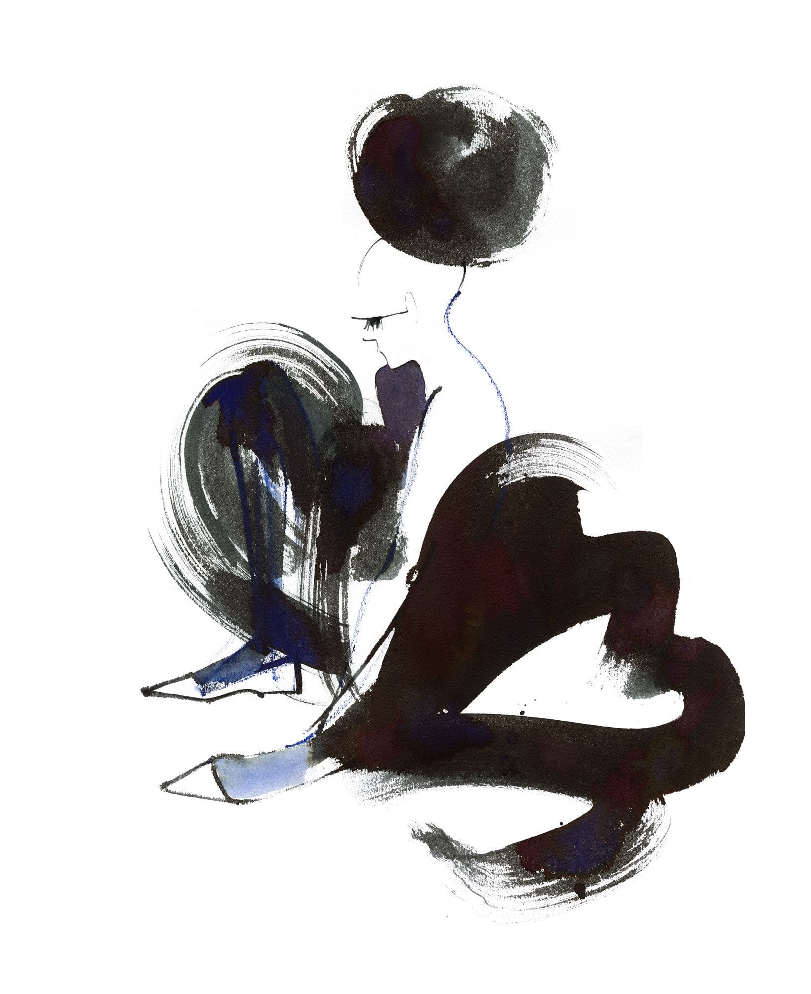 Lovisa Burfitt illustration Ballerina-contemplating
