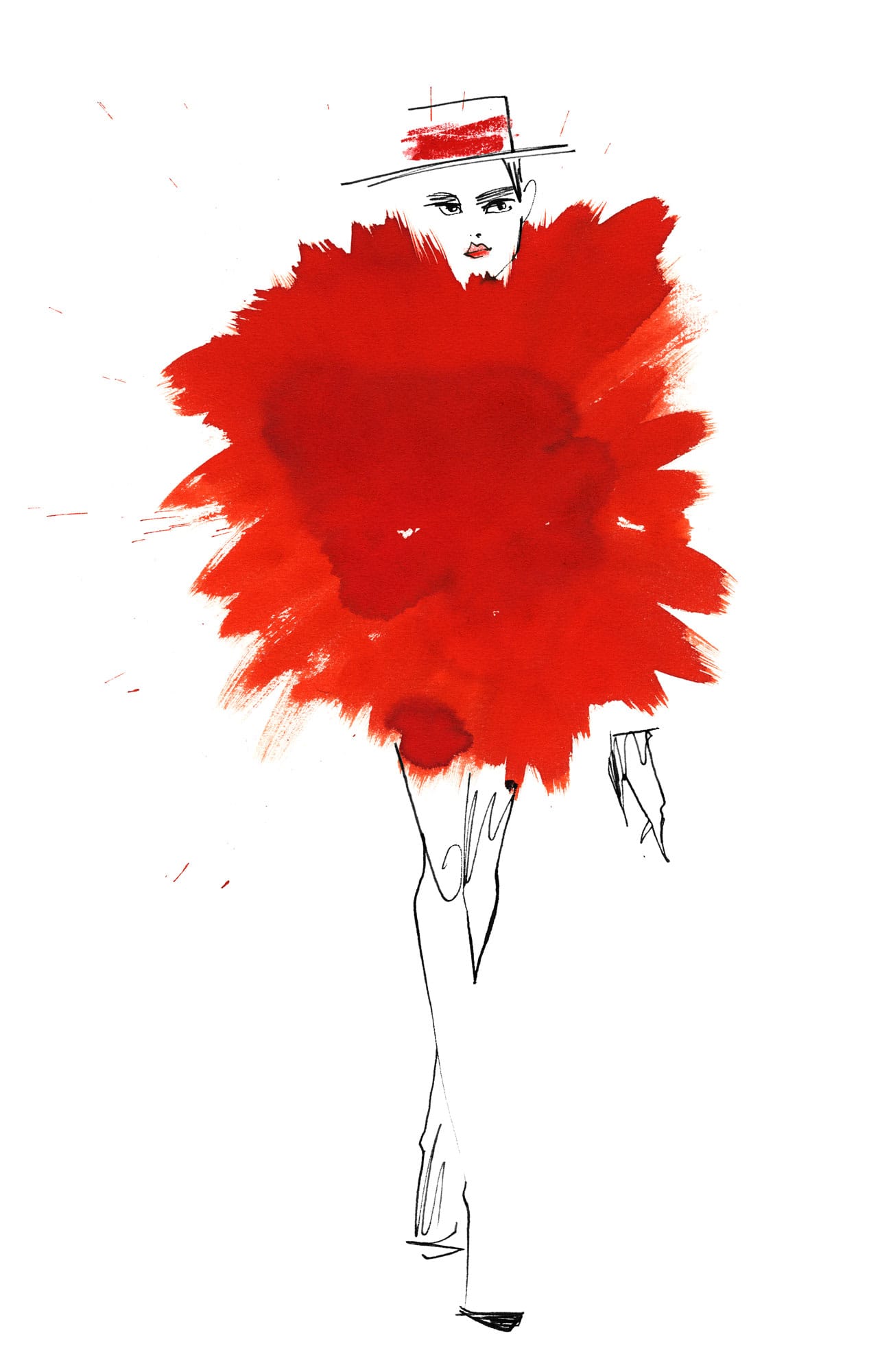 Lovisa Burfitt illustration Explosion-rouge