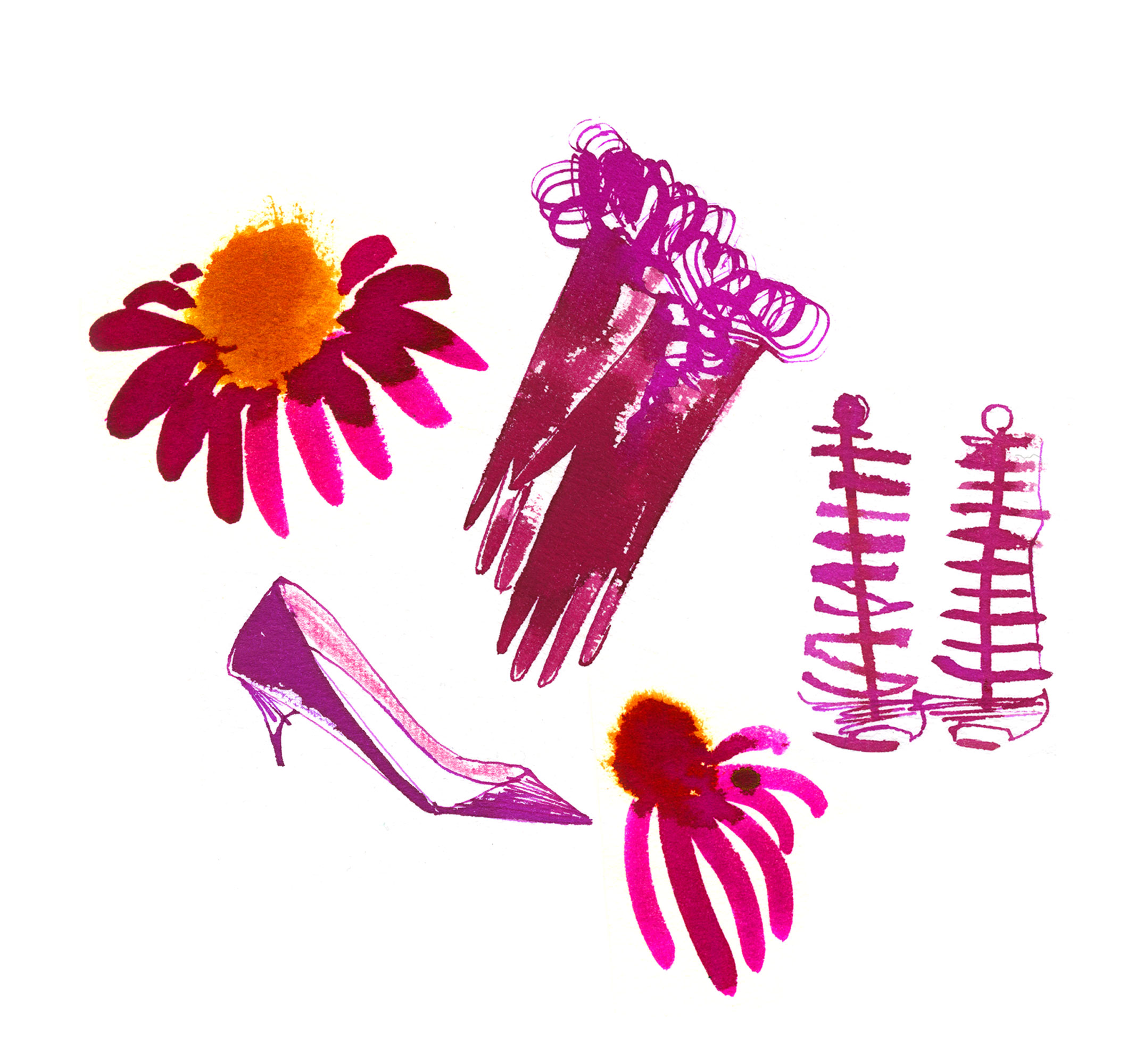 Lovisa-Burfitt-illustration-Pink-gloves-shoes